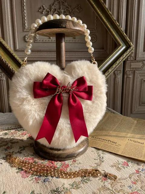 Heart Plush Hand Carrying Bag - ADIAMANT FINDS