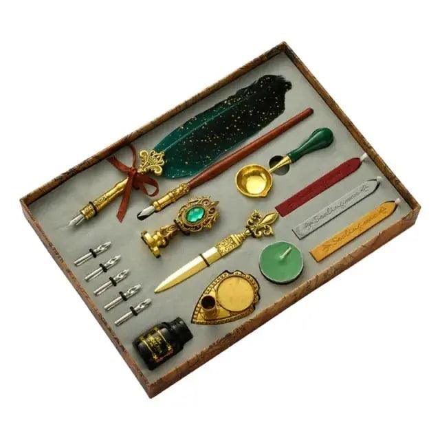 Antique Feather Dip Pen Kit  | ADIAMANT FINDS