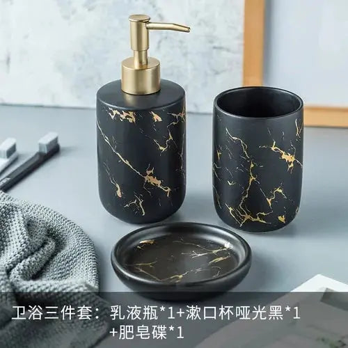 Nordic Matte Bathroom Accessories Set VELVET VOGUE