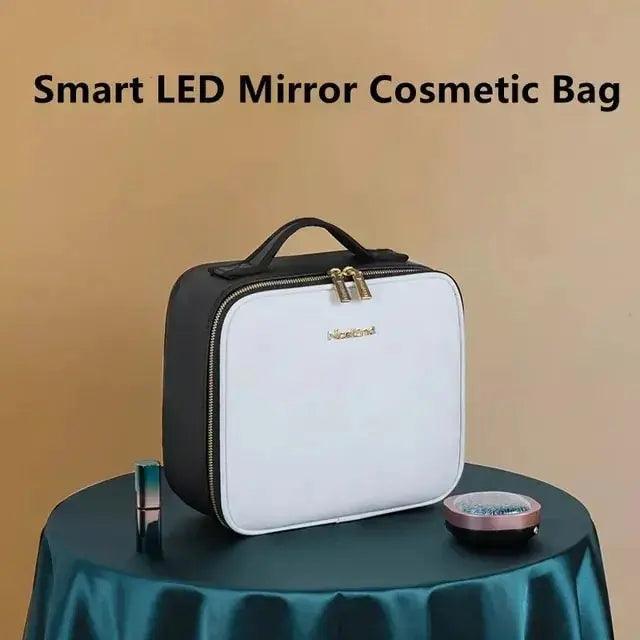 Smart LED Cosmetic Case with Mirror  | ADIAMANT FINDS