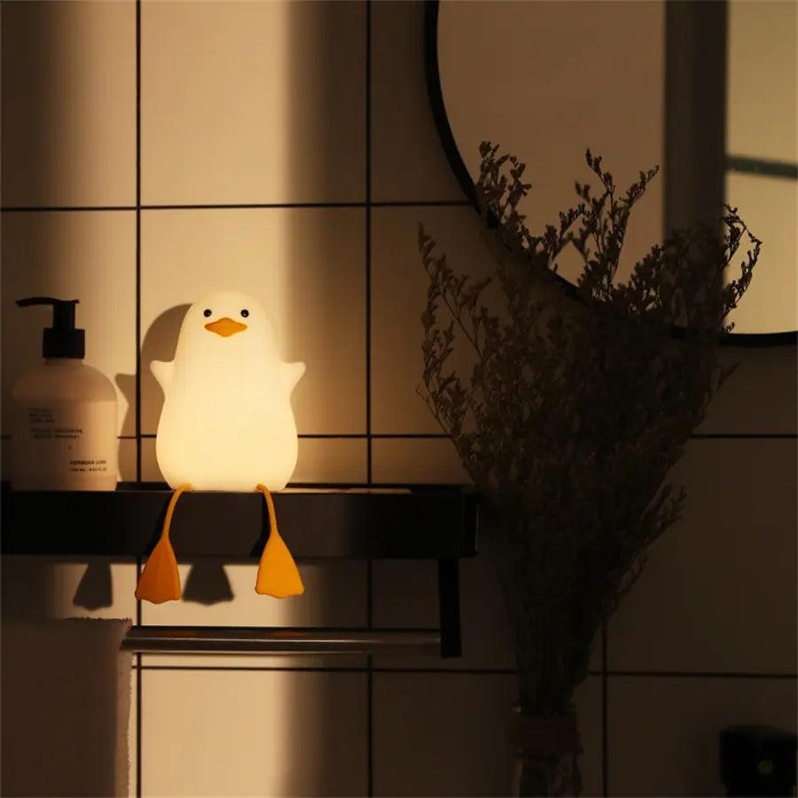 Cute Duck Bedside Night Lamp ADIAMANT FINDS