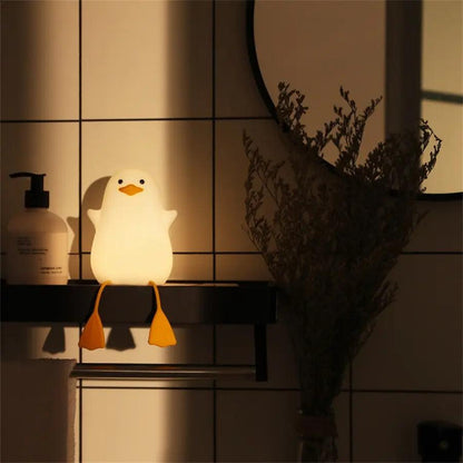 Cute Duck Bedside Night Lamp ADIAMANT FINDS