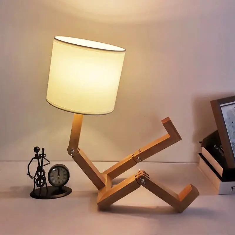 Table Lamp Robot Shape ADIAMANT FINDS