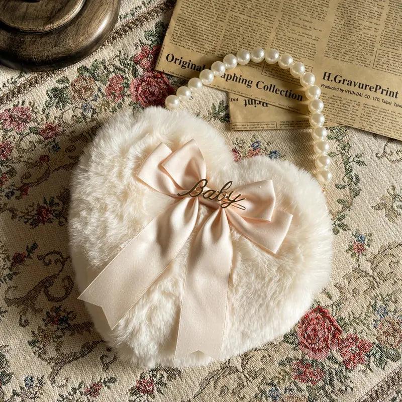 Heart Plush Hand Carrying Bag - ADIAMANT FINDS