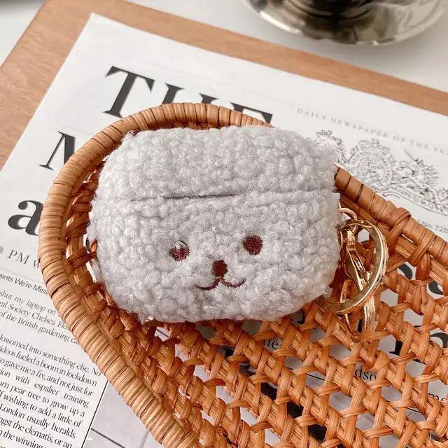 Cute Plush Bear Earphone Case