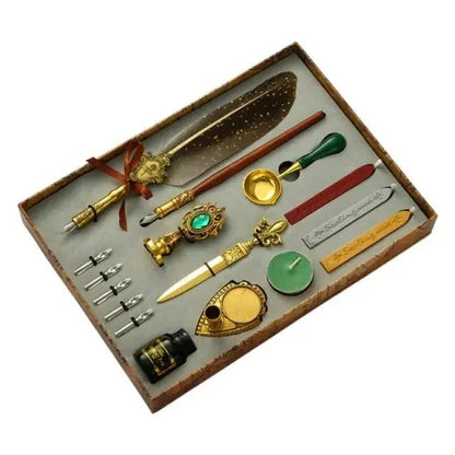 Antique Feather Dip Pen Kit  | ADIAMANT FINDS