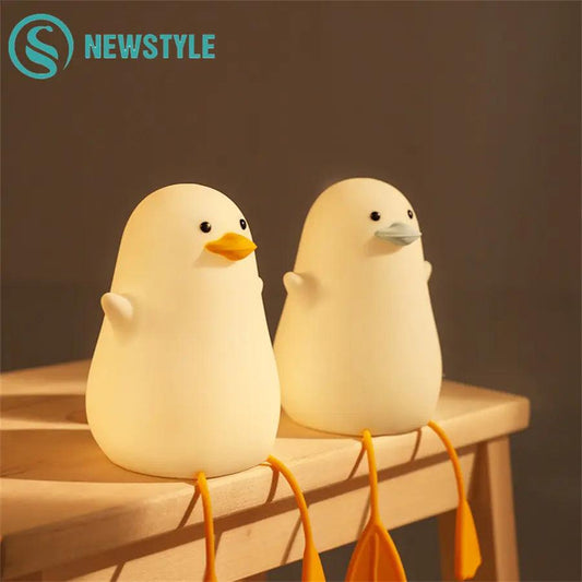 Cute Duck Bedside Night Lamp ADIAMANT FINDS