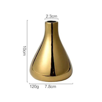 Luxury Plated Gold Vase  | ADIAMANT FINDS