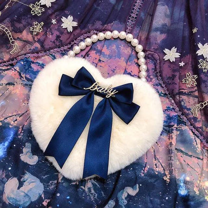 Heart Plush Hand Carrying Bag - ADIAMANT FINDS