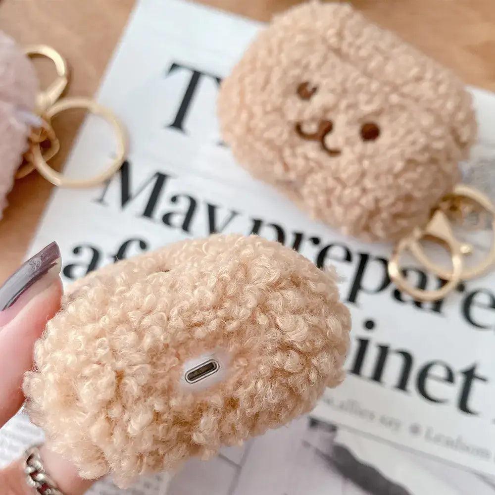 Cute Plush Bear Earphone Case