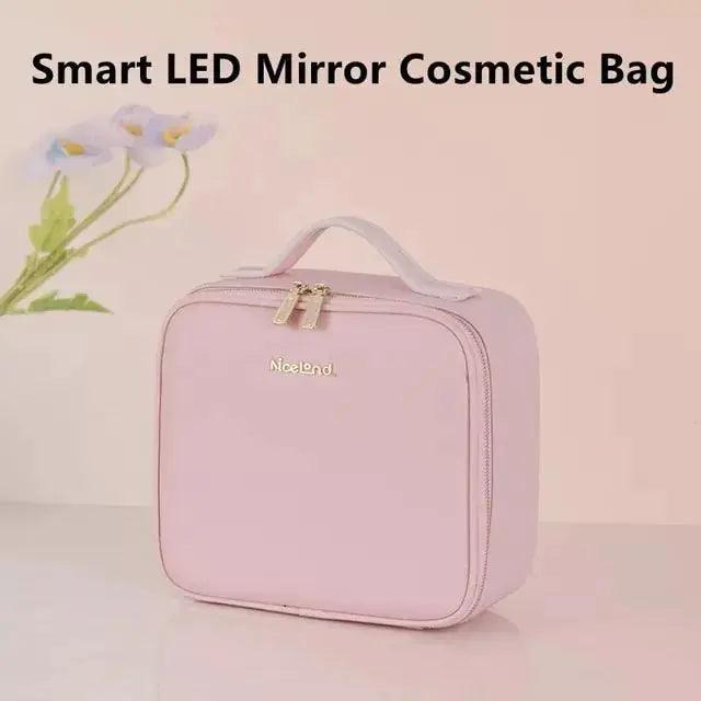 Smart LED Cosmetic Case with Mirror  | ADIAMANT FINDS