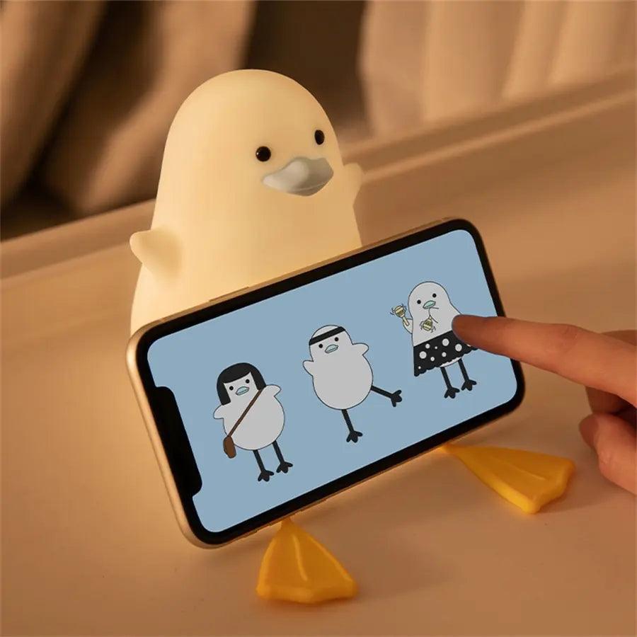 Cute Duck Bedside Night Lamp ADIAMANT FINDS