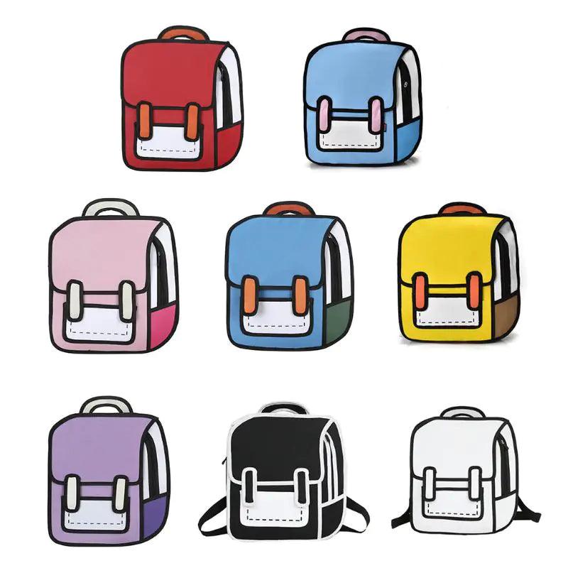 Fashion Unisex Cute Comic Bookbag