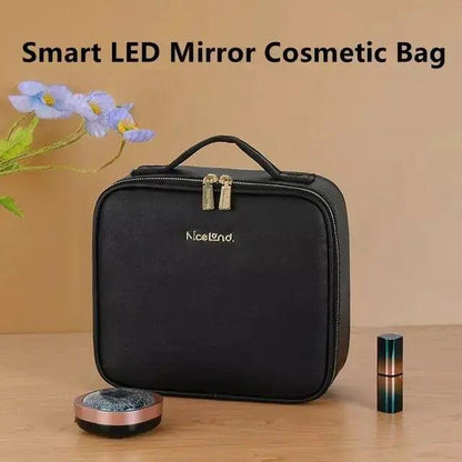 Smart LED Cosmetic Case with Mirror  | ADIAMANT FINDS