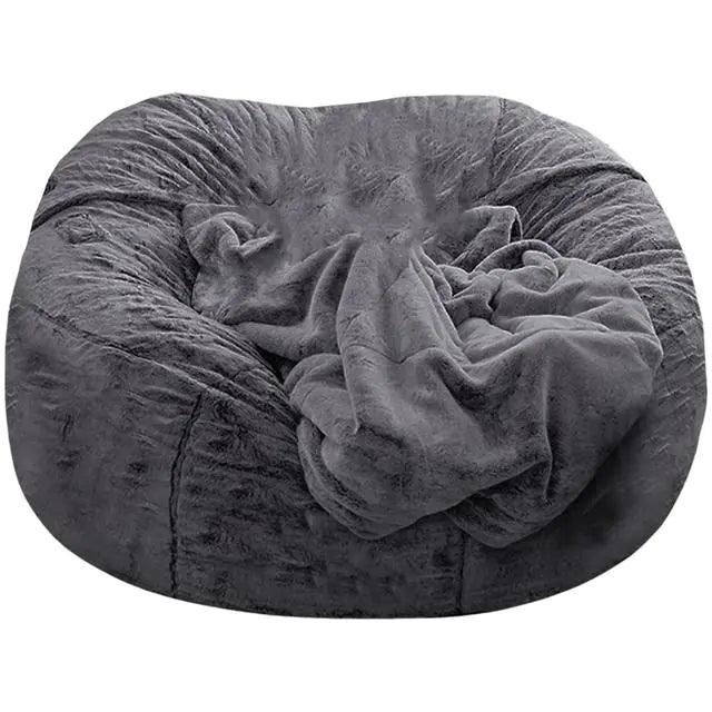 Giant Fluffy Fur Bean Bag - ADIAMANT FINDS