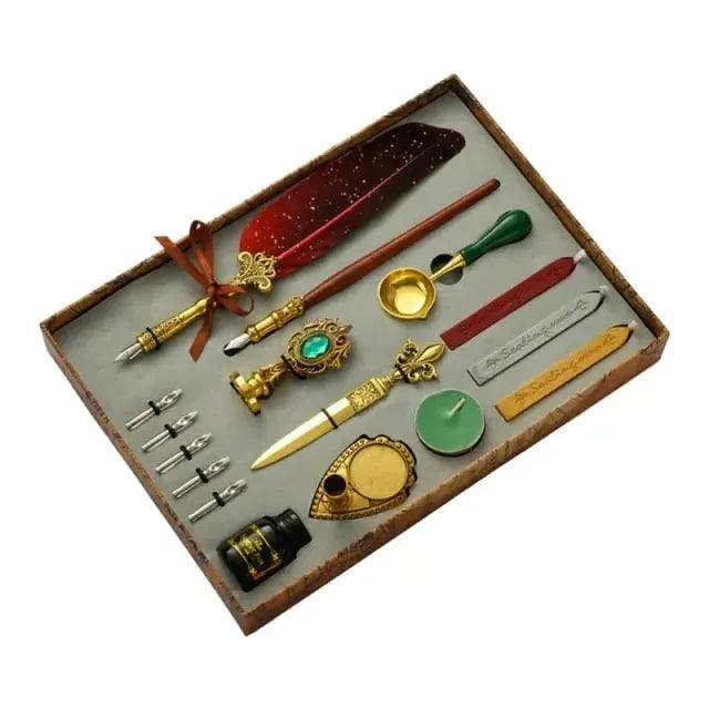 Antique Feather Dip Pen Kit  | ADIAMANT FINDS