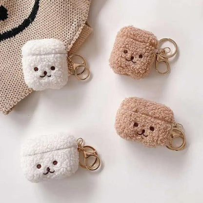 Cute Plush Bear Earphone Case