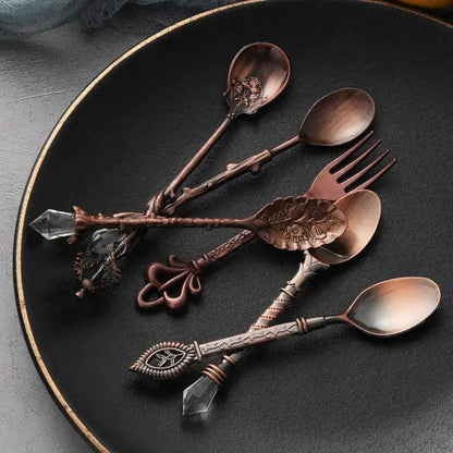 Vintage Dessert Royal Style Cutlery Set  | ADIAMANT FINDS