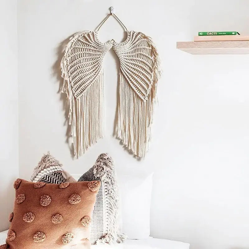 Angel Wings Woven Hanging DÃ©cor VELVET VOGUE