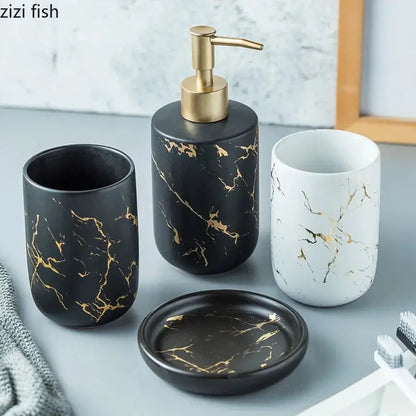 Nordic Matte Bathroom Accessories Set VELVET VOGUE