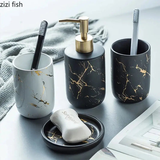 Nordic Matte Bathroom Accessories Set VELVET VOGUE