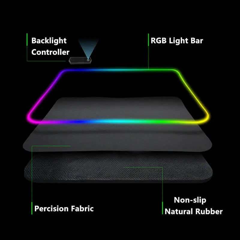 Luminous LED Lighting Mouse Pad  | ADIAMANT FINDS