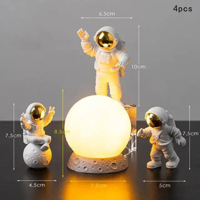 Astronaut and Moon Home Decor Set  | ADIAMANT FINDS