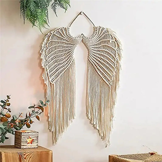 Angel Wings Woven Hanging DÃ©cor VELVET VOGUE