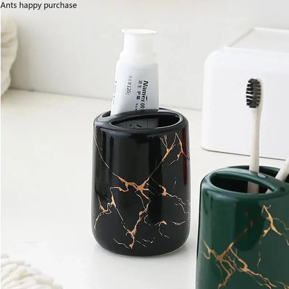 Ceramic toothbrush organizer and holder VELVET VOGUE