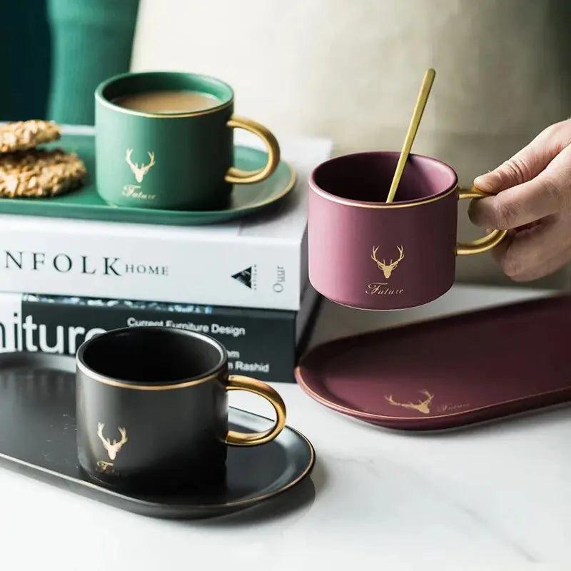 Coffee Cups Set European Style  | ADIAMANT FINDS