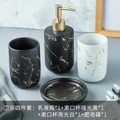 Nordic Matte Bathroom Accessories Set VELVET VOGUE