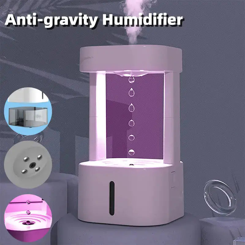 Anti-gravity Water Drop Humidifier and Air purifier VELVET VOGUE