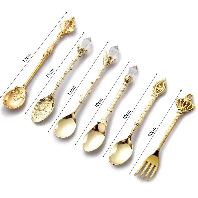 Vintage Dessert Royal Style Cutlery Set  | ADIAMANT FINDS