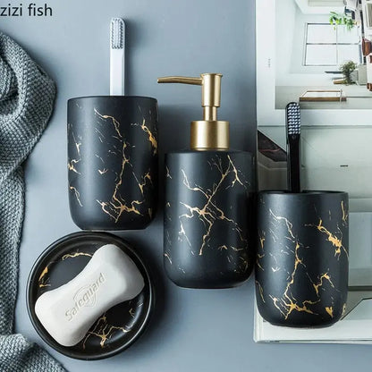 Nordic Matte Bathroom Accessories Set VELVET VOGUE