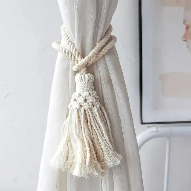 Macrame Room Decoration Curtain Tieback Rope  | ADIAMANT FINDS