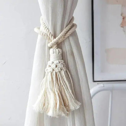 Macrame Room Decoration Curtain Tieback Rope  | ADIAMANT FINDS